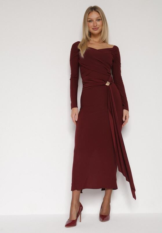 Бордова Сукня 1