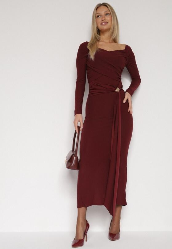 Бордова Сукня 2