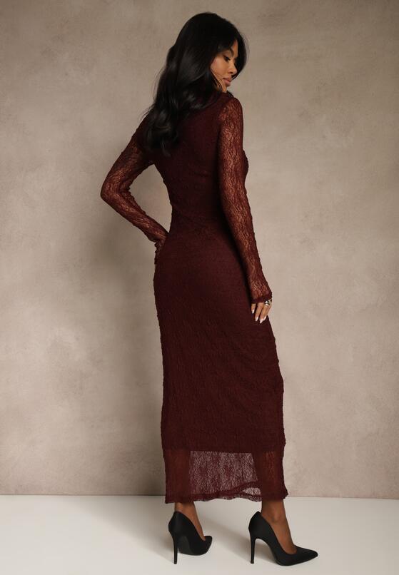Бордова Сукня 3