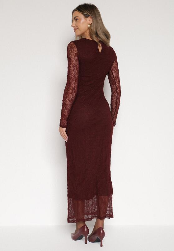 Бордова Сукня 3