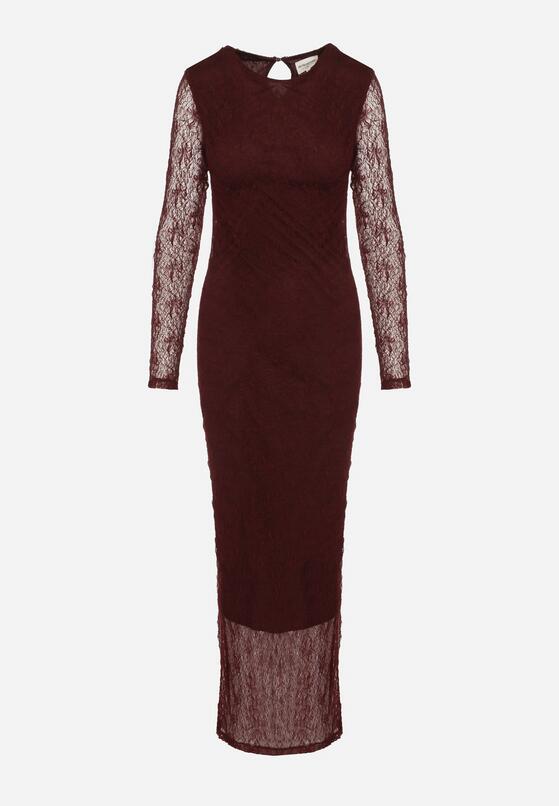 Бордова Сукня 6