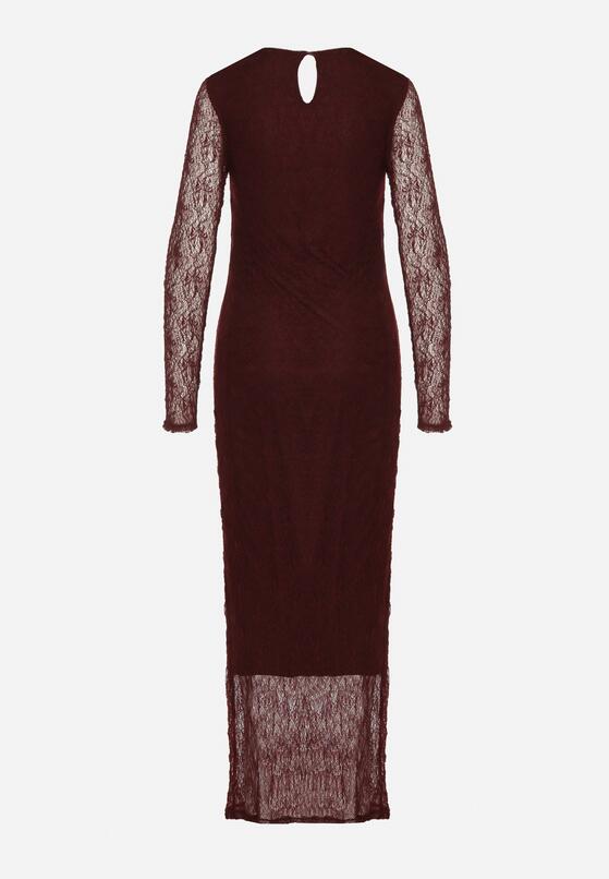 Бордова Сукня 7