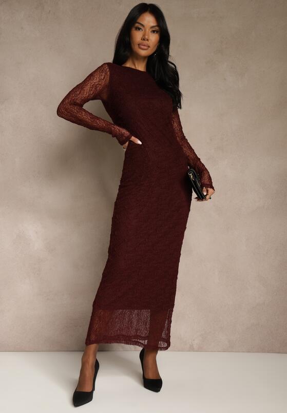 Бордова Сукня 2