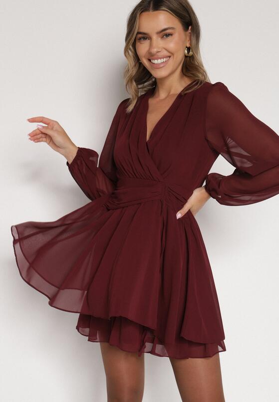 Бордова Сукня 1