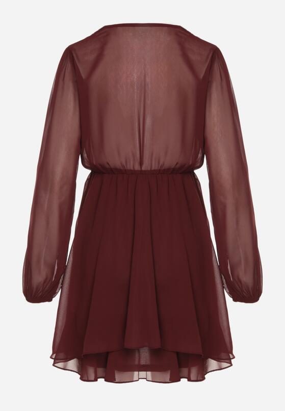 Бордова Сукня 7