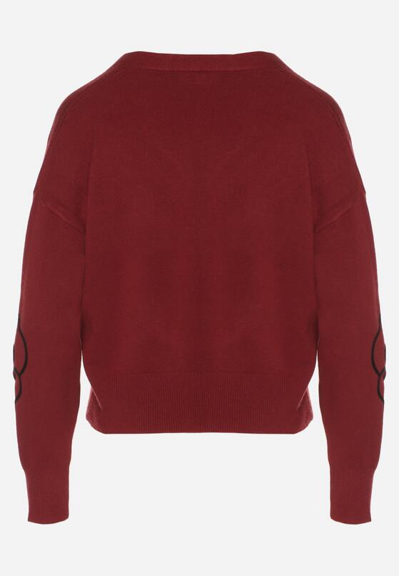 Бордовий Кардиган 7