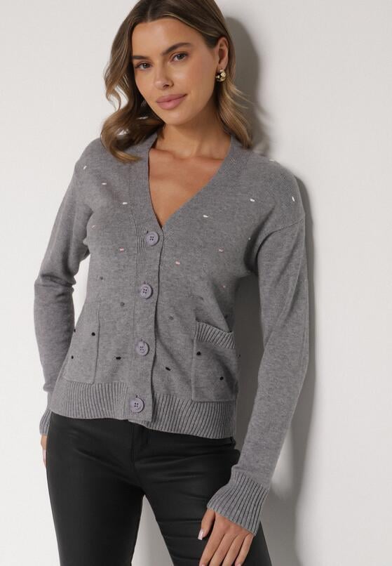 Сірий Кардиган 4