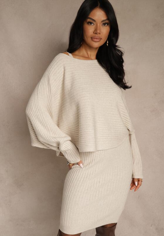 Темно-Бежевий Повсякденний Комплект 1