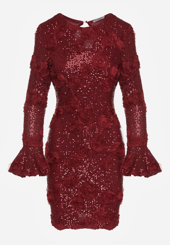 Бордова Сукня 6