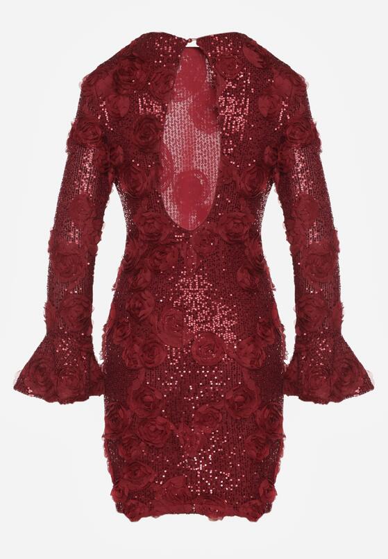 Бордова Сукня 7