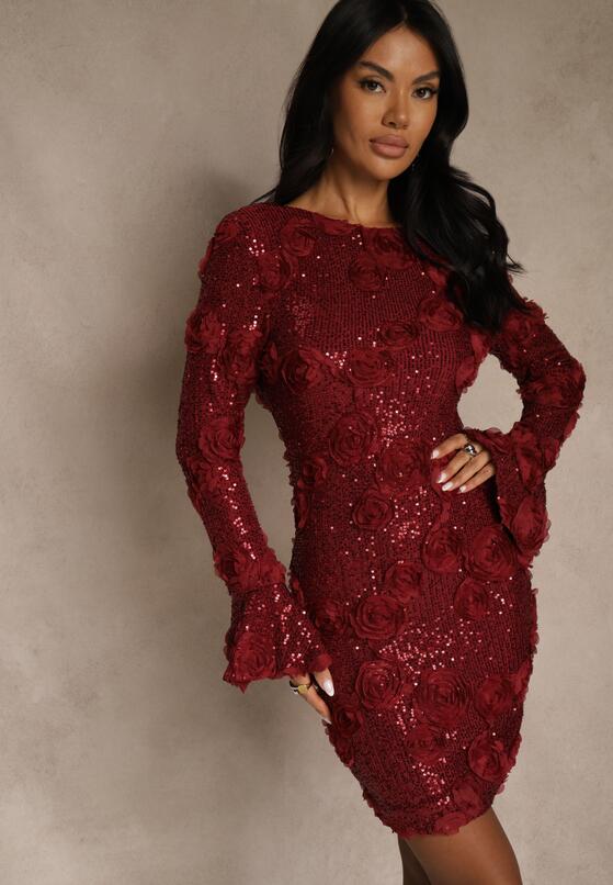 Бордова Сукня 1