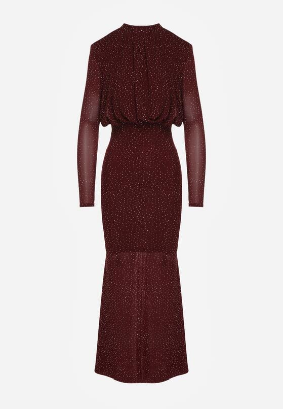 Бордова Сукня 6