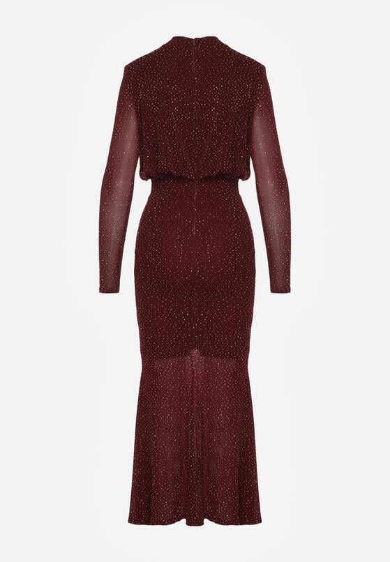 Бордова Сукня 7