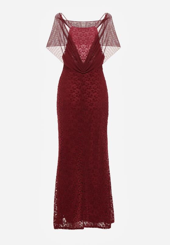 Бордова Сукня 7