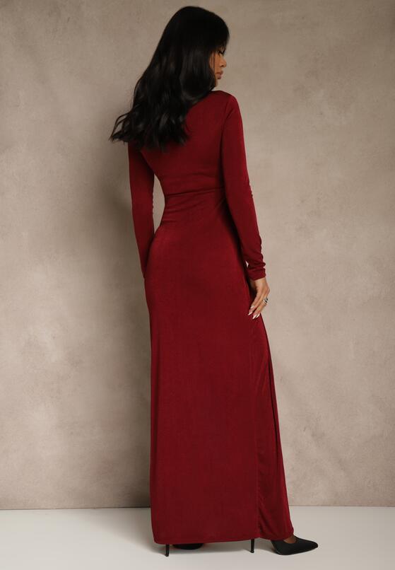 Бордова Сукня 3