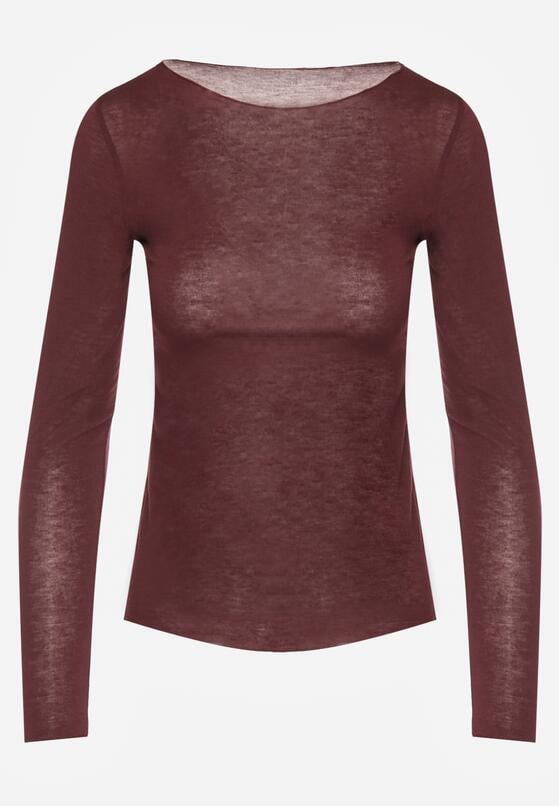 Бордовий Лонгслів 6