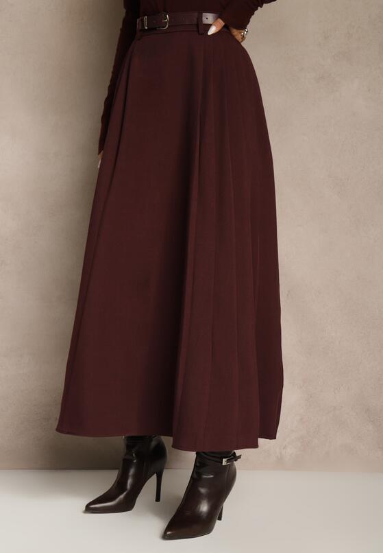Бордова Спідниця 4