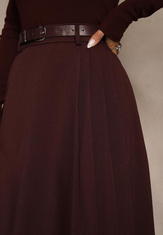 Бордова Спідниця 5