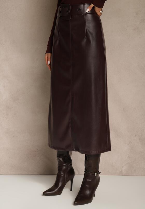Бордова Спідниця 4
