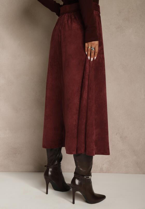 Бордова Спідниця 3