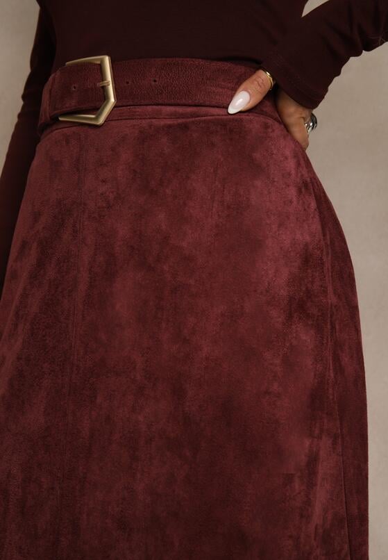 Бордова Спідниця 5