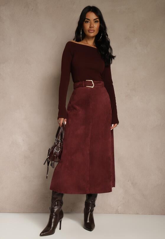 Бордова Спідниця 1