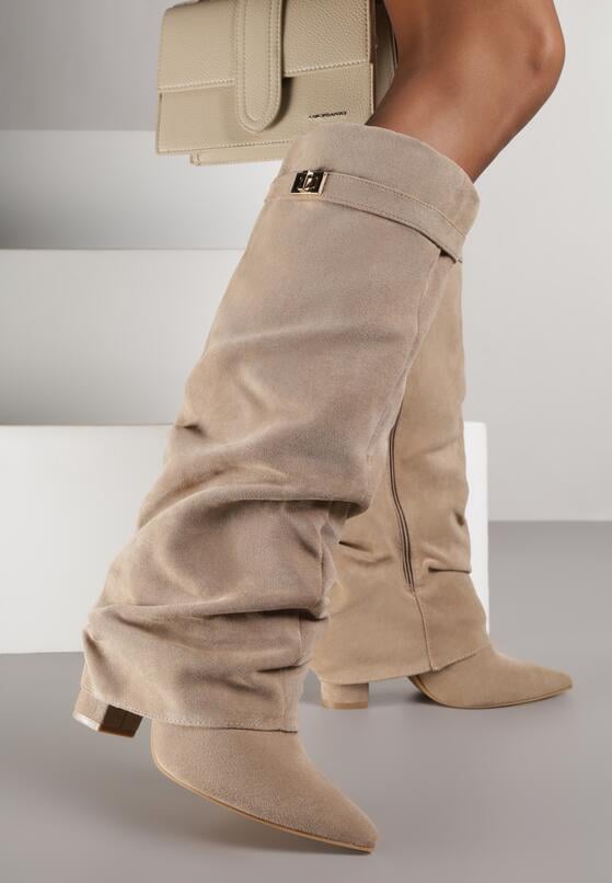 Темно-Бежеві Чоботи 1
