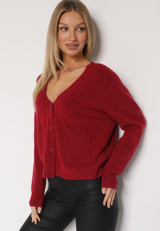 Бордовий Кардиган 4