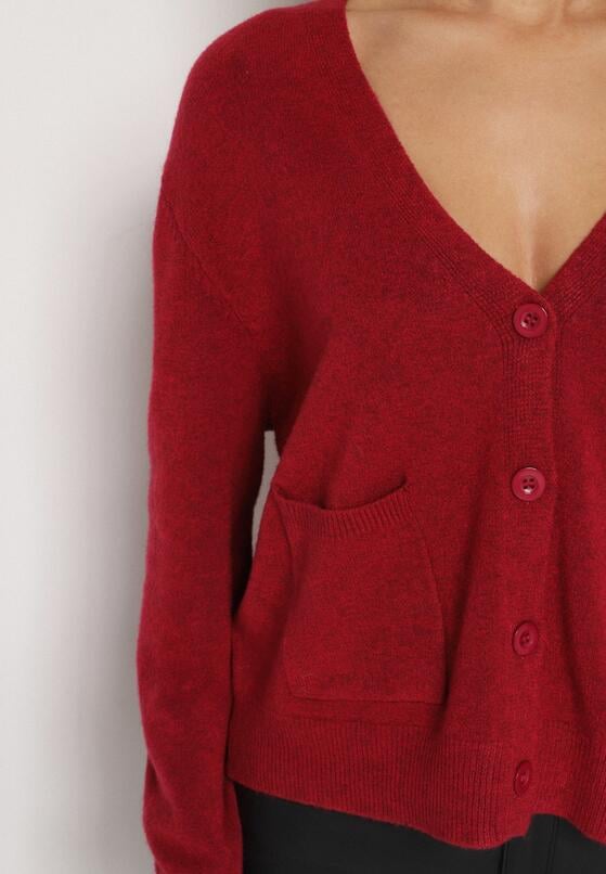 Бордовий Кардиган 5
