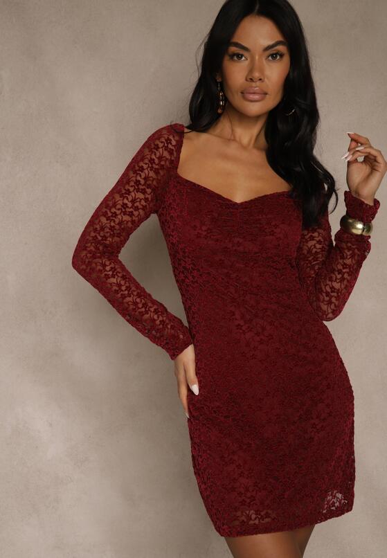 Бордова Сукня 1