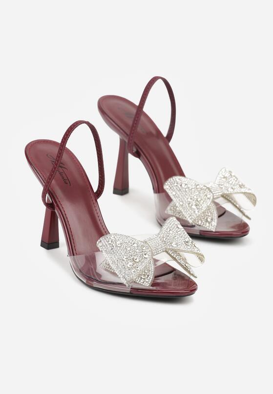 Бордові Босоніжки 5