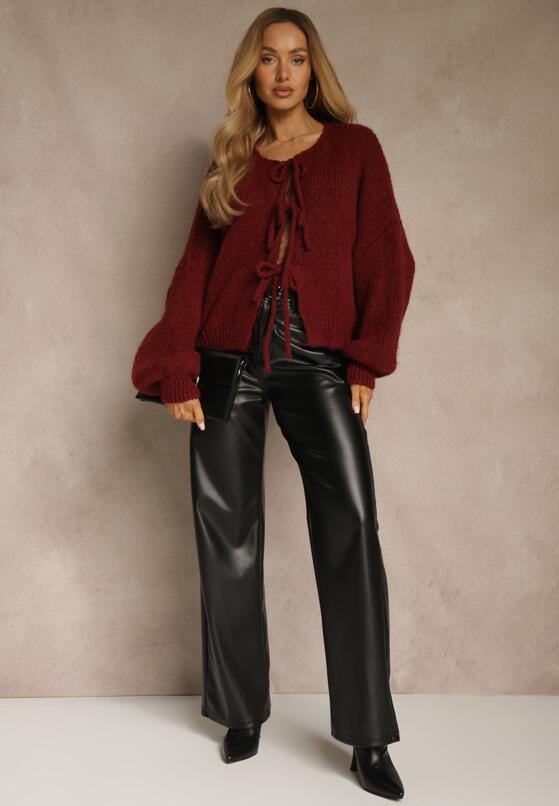 Бордовий Кардиган 3