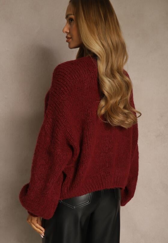 Бордовий Кардиган 4