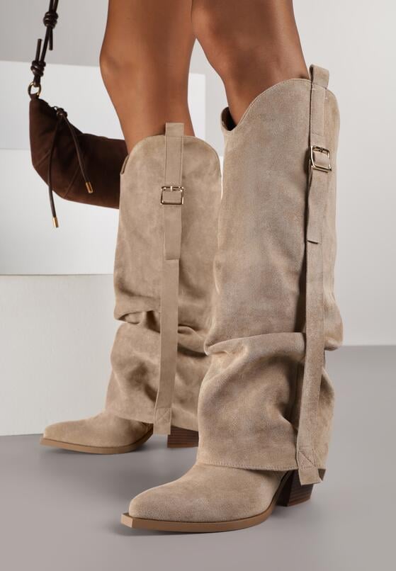 Темно-Бежеві Чоботи 1