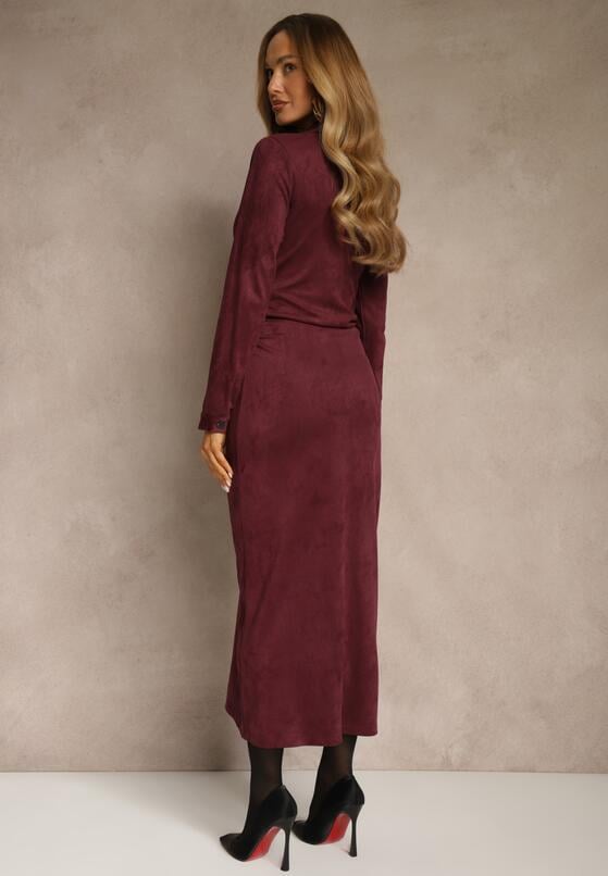 Бордова Сукня 3