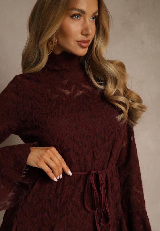 Бордова Сукня 5