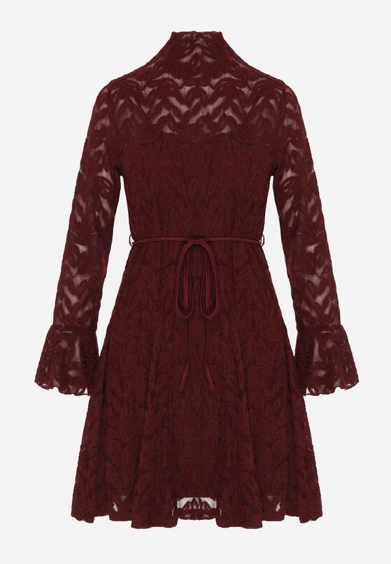 Бордова Сукня 6