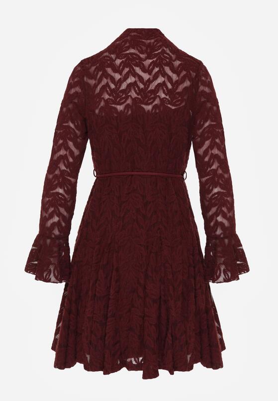 Бордова Сукня 7