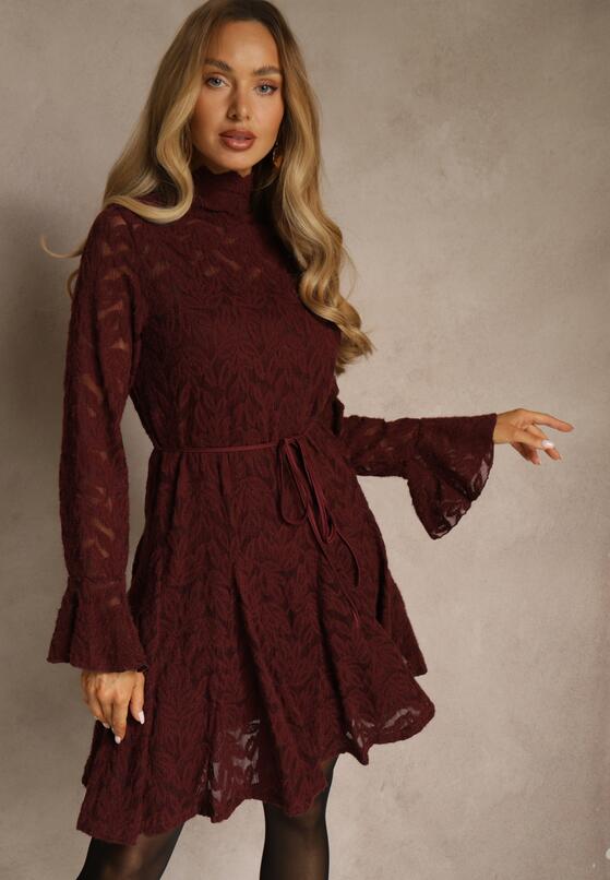 Бордова Сукня 1