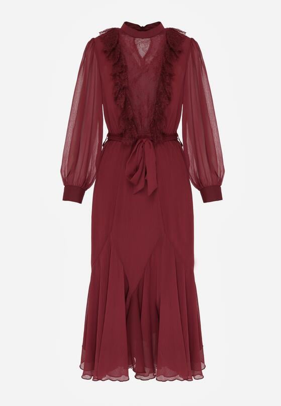 Бордова Сукня 6