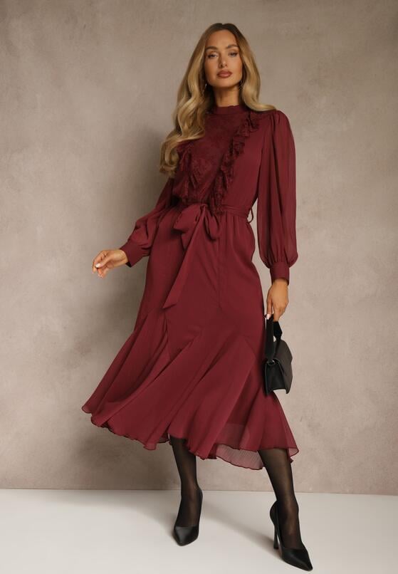 Бордова Сукня 2