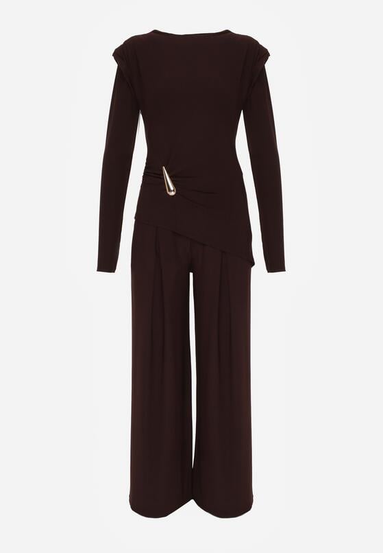 Коричневий Повсякденний Комплект 6