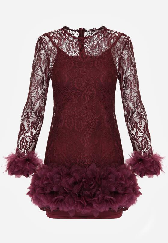 Бордова Сукня 6