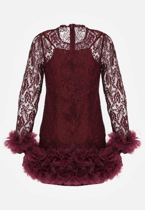 Бордова Сукня 7