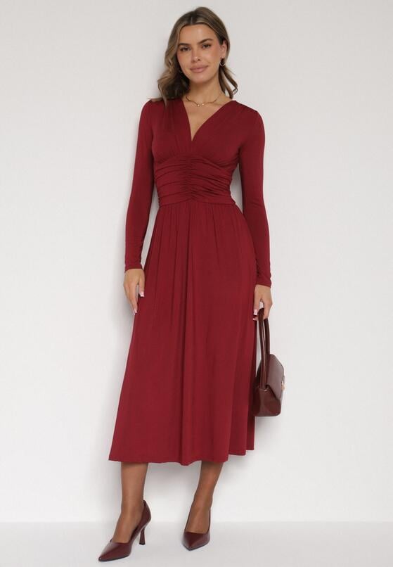 Бордова Сукня 2