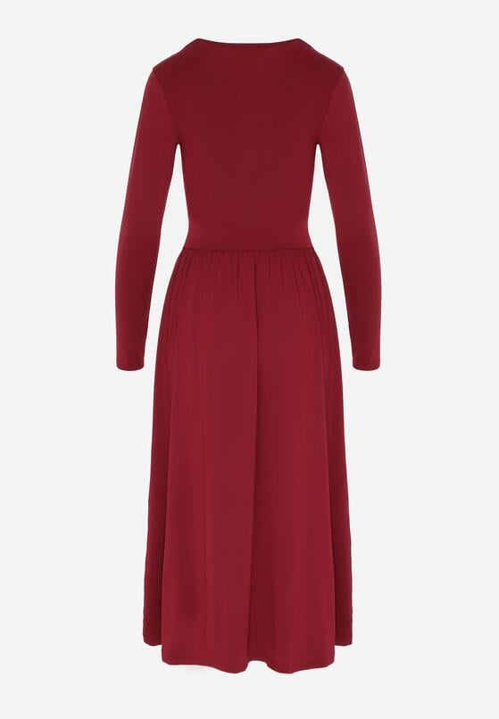 Бордова Сукня 7