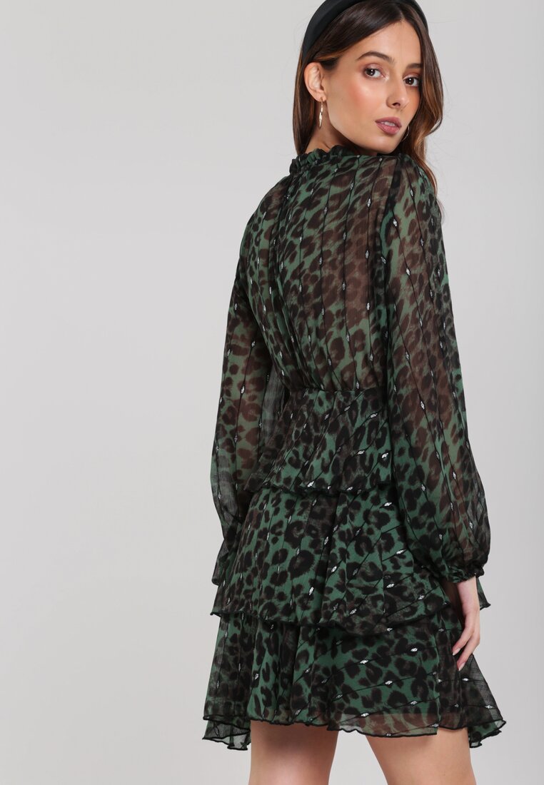 Зелена Сукня з Леопардовим Принтом