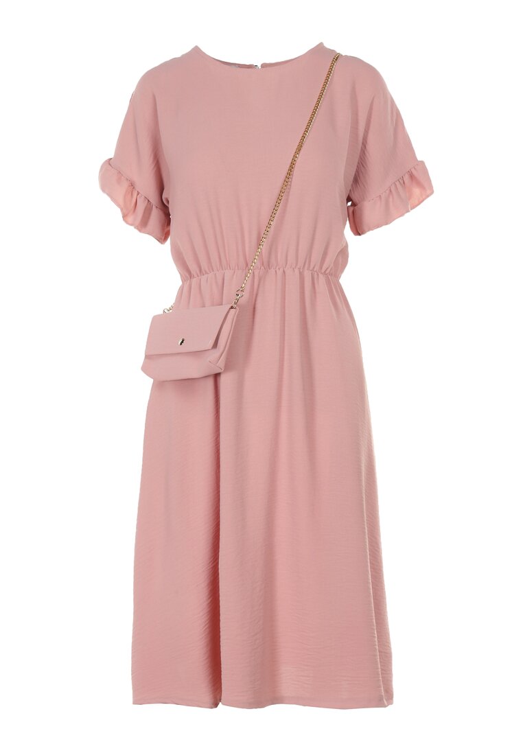 Рожева Сукня з Сумкою