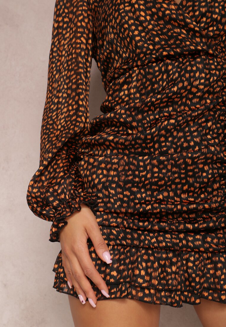 Чорно-Оранжева Сукня