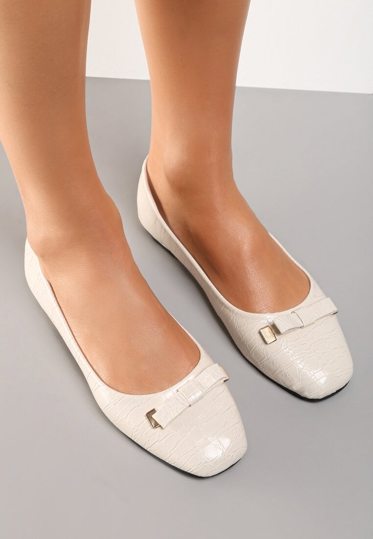 Бежеві Балетки